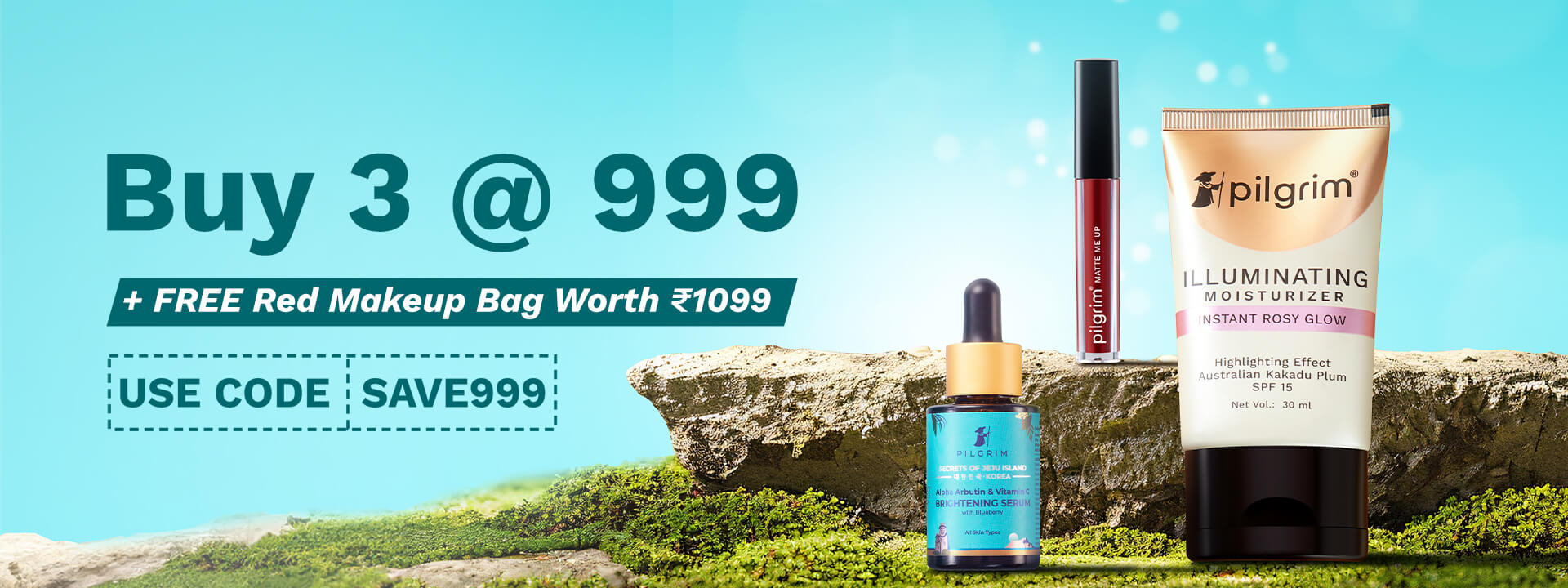 BUY 3 AT 999 + Free Makeup Bag (MAR 25)