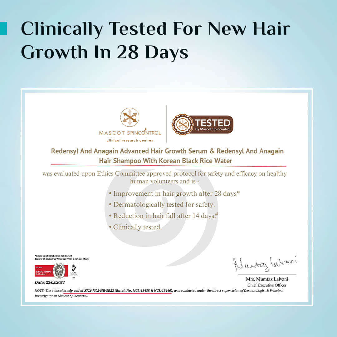 3% Redensyl, 4% Anagain & 5% Capilia Stem Cell Complex Advanced Hair Growth Serum Roll-On