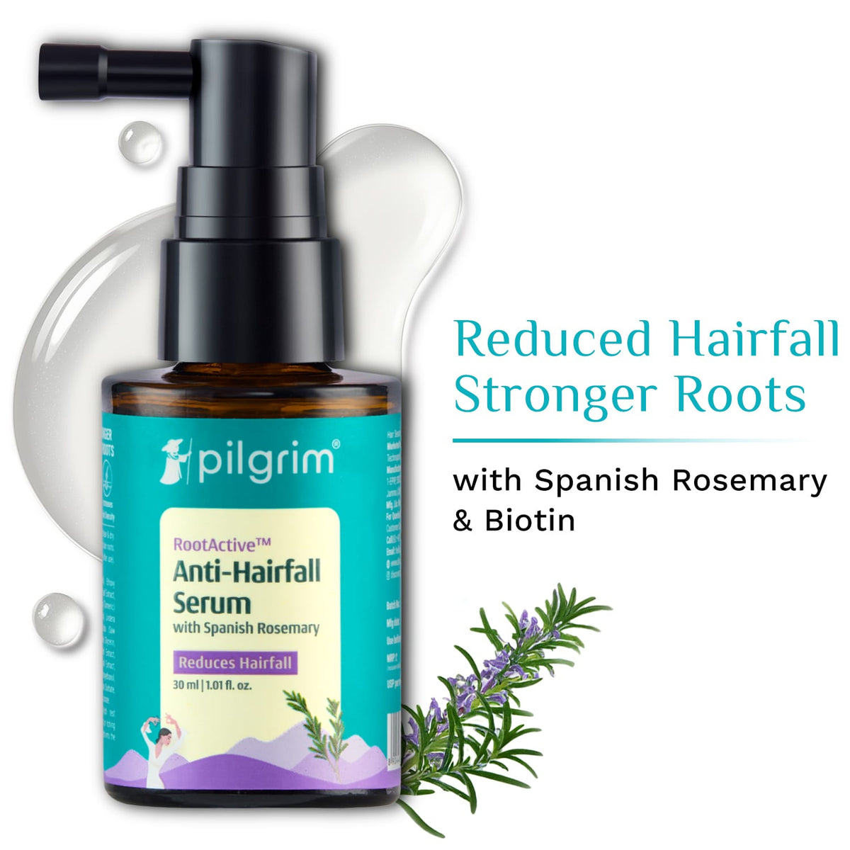 RootActive™ Anti-Hairfall Serum With Spanish Rosemary - 30 ml
