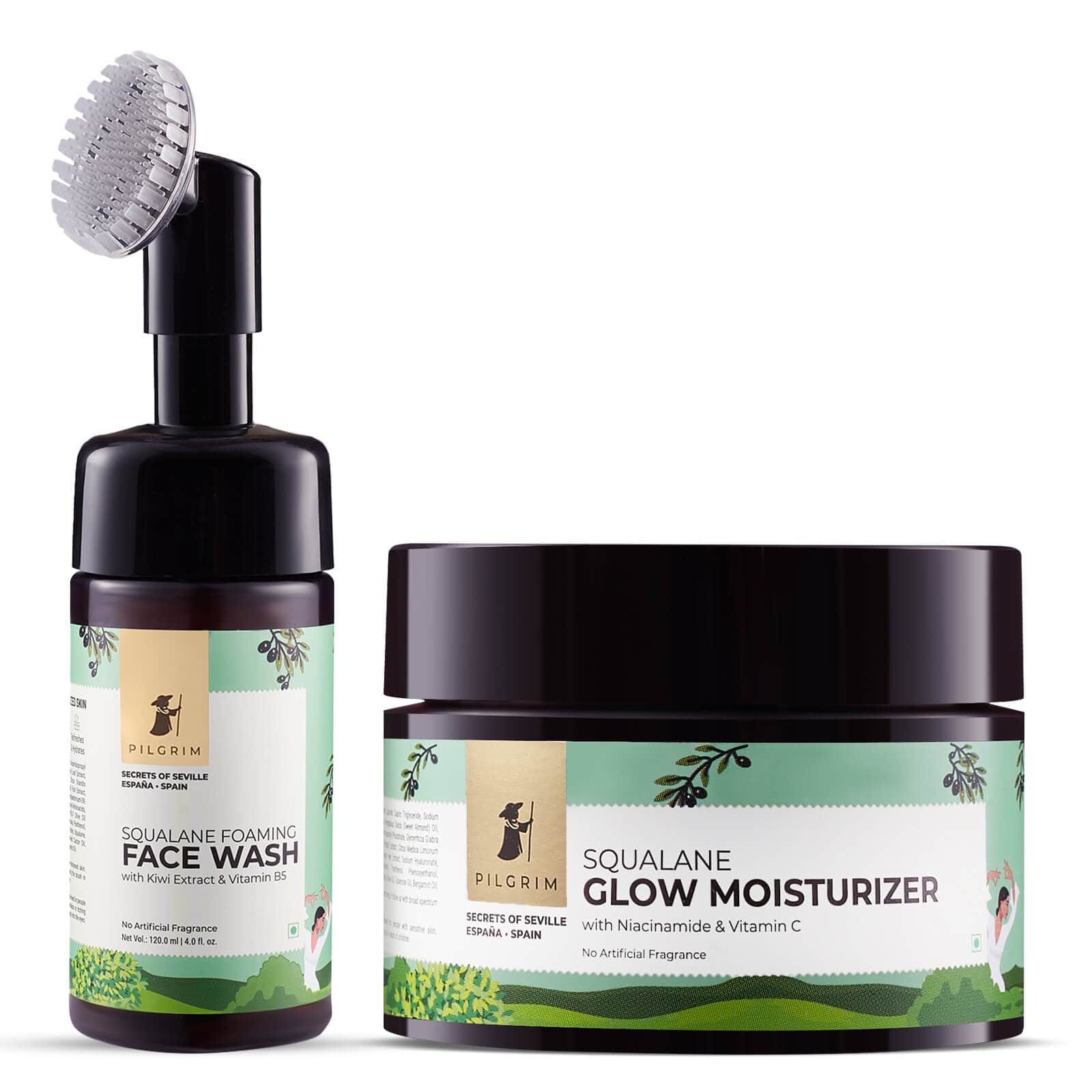 Squalane Glow Moisturizer & Face Wash Combo