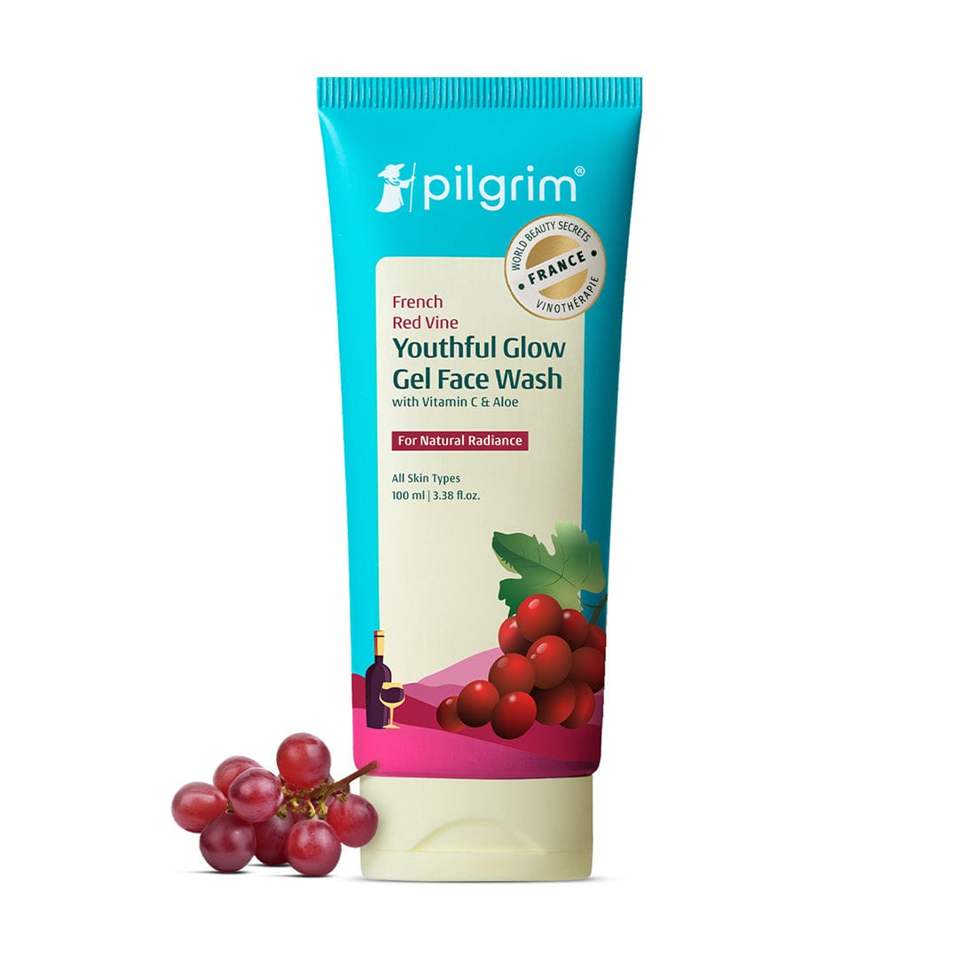 Red Vine Youthful Glow Gel Face Wash with Vitamin C & Aloe