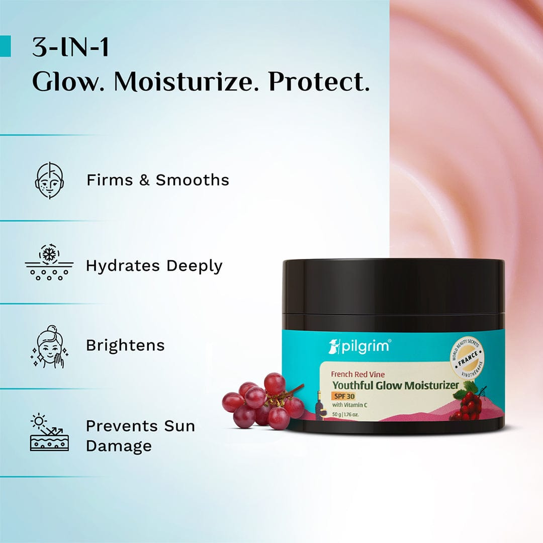 Red Vine Youthful Glow Moisturizer with Vitamin C & SPF 30