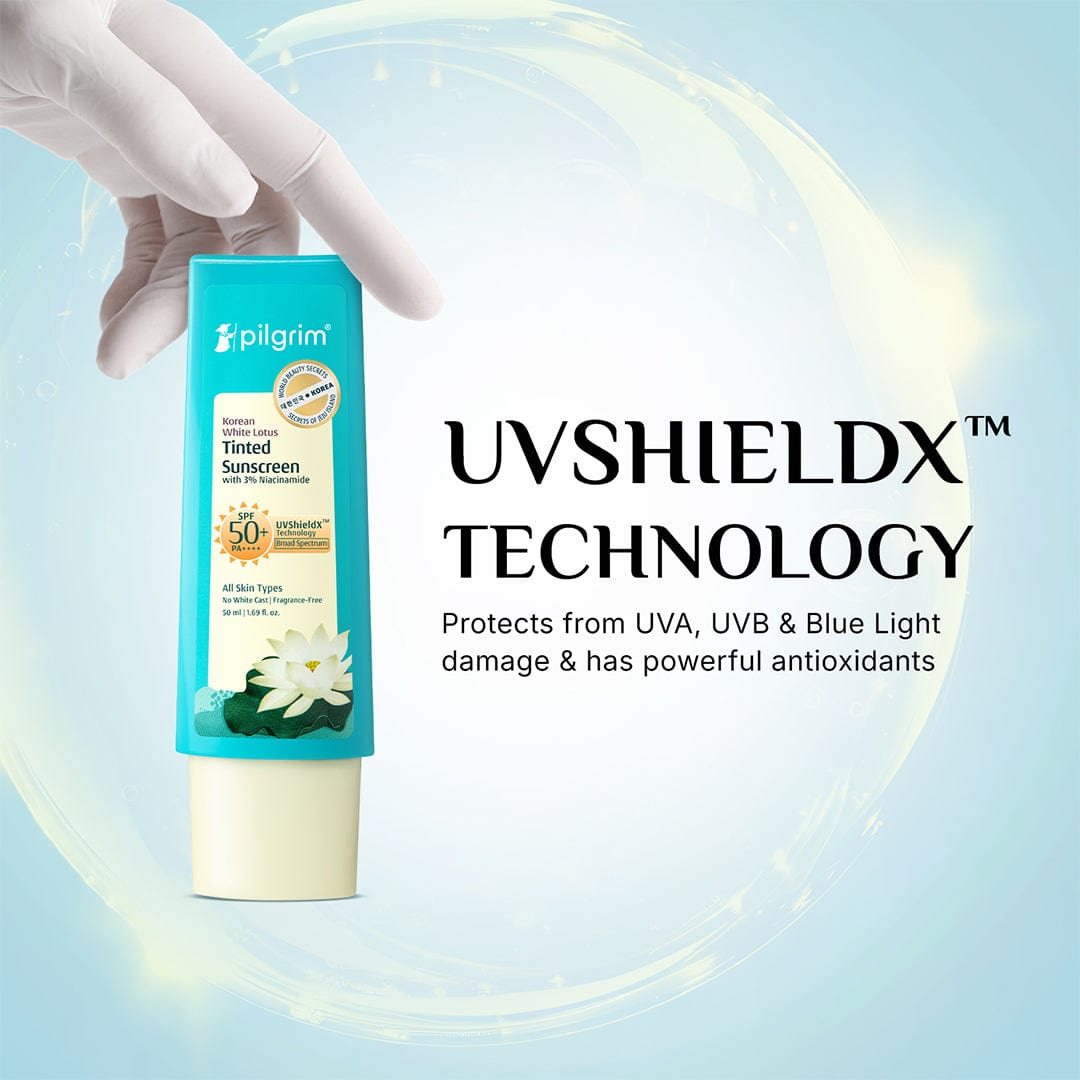 Korean White Lotus Tinted Sunscreen SPF 50+ PA++++