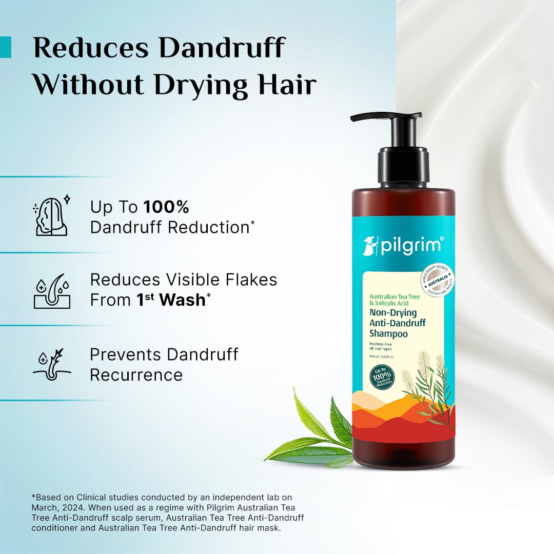 Australian Tea Tree Non-Drying Anti-Dandruff Shampoo - 400ml