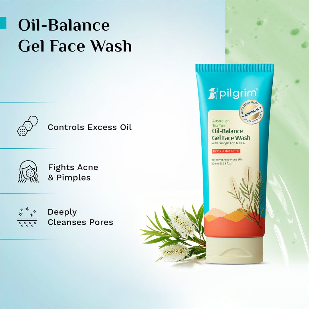 Australian Tea Tree Oil-Balance Gel Face Wash