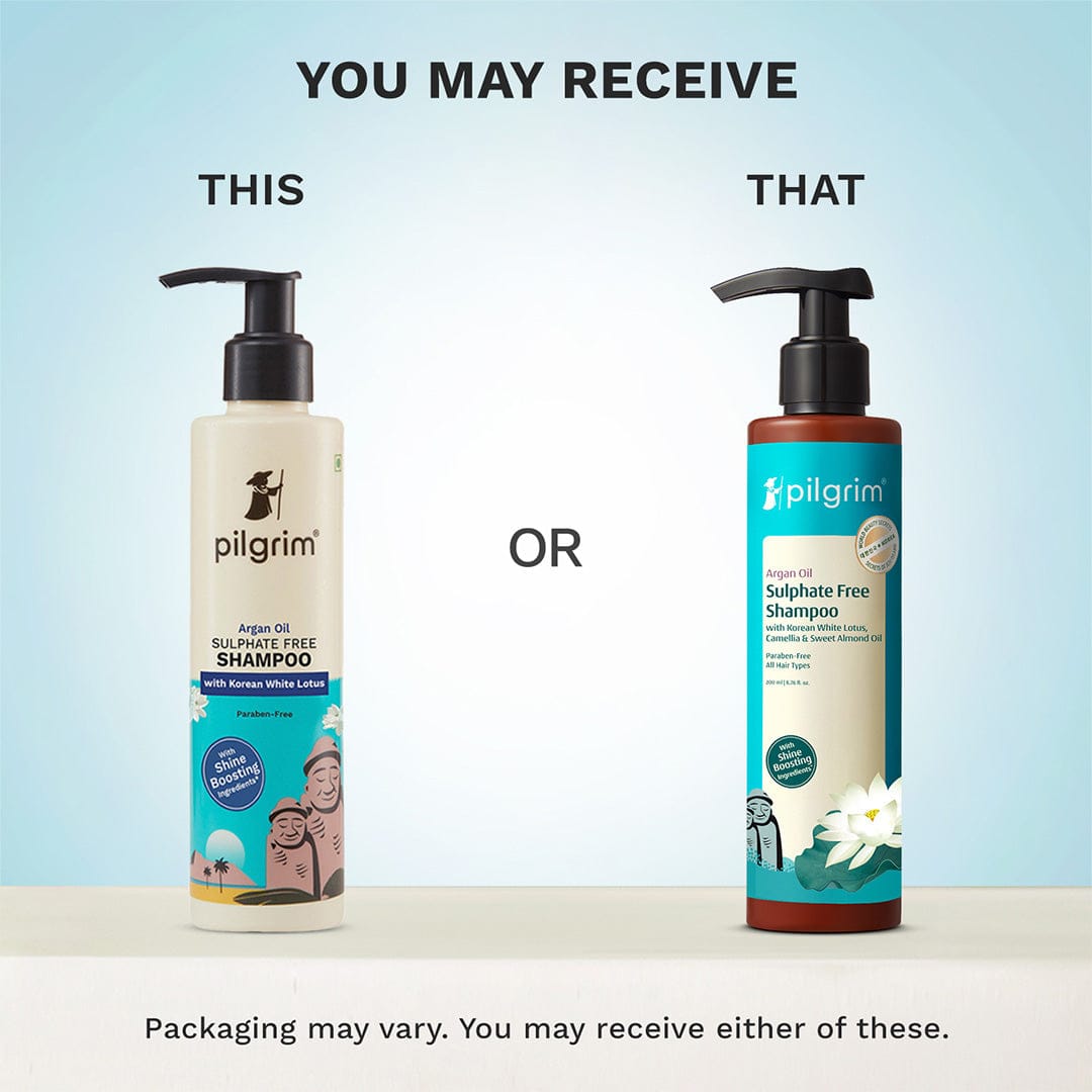 Argan Oil Sulphate Free Shampoo with Korean White Lotus, Camellia & Sweet Almond Oil