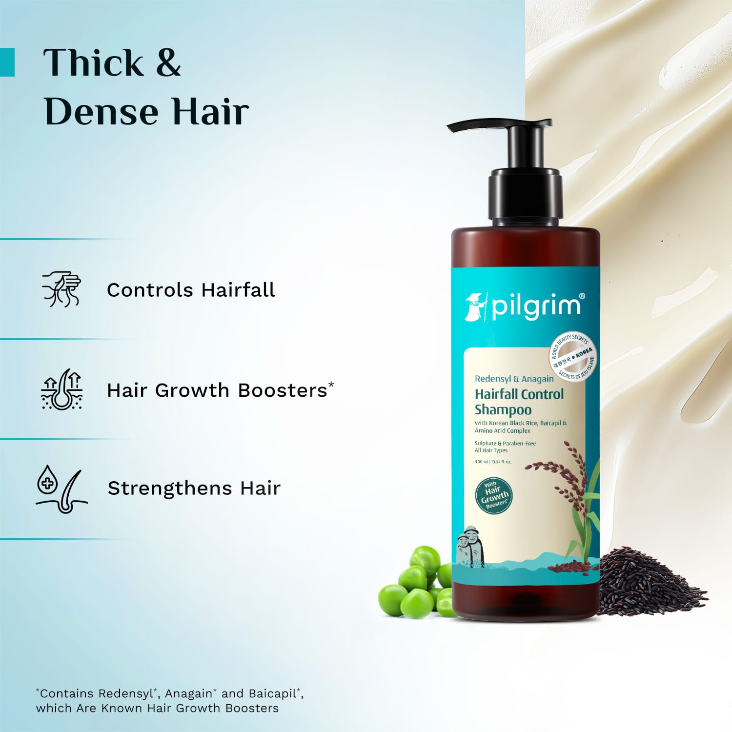 Redensyl & Anagain Hairfall Control Shampoo - 400ml