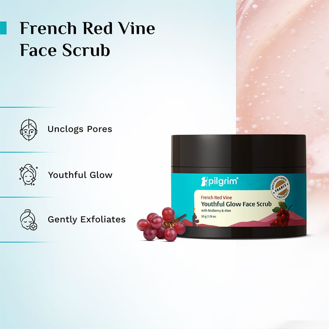 French Red Vine Youthful Glow Face Scrub