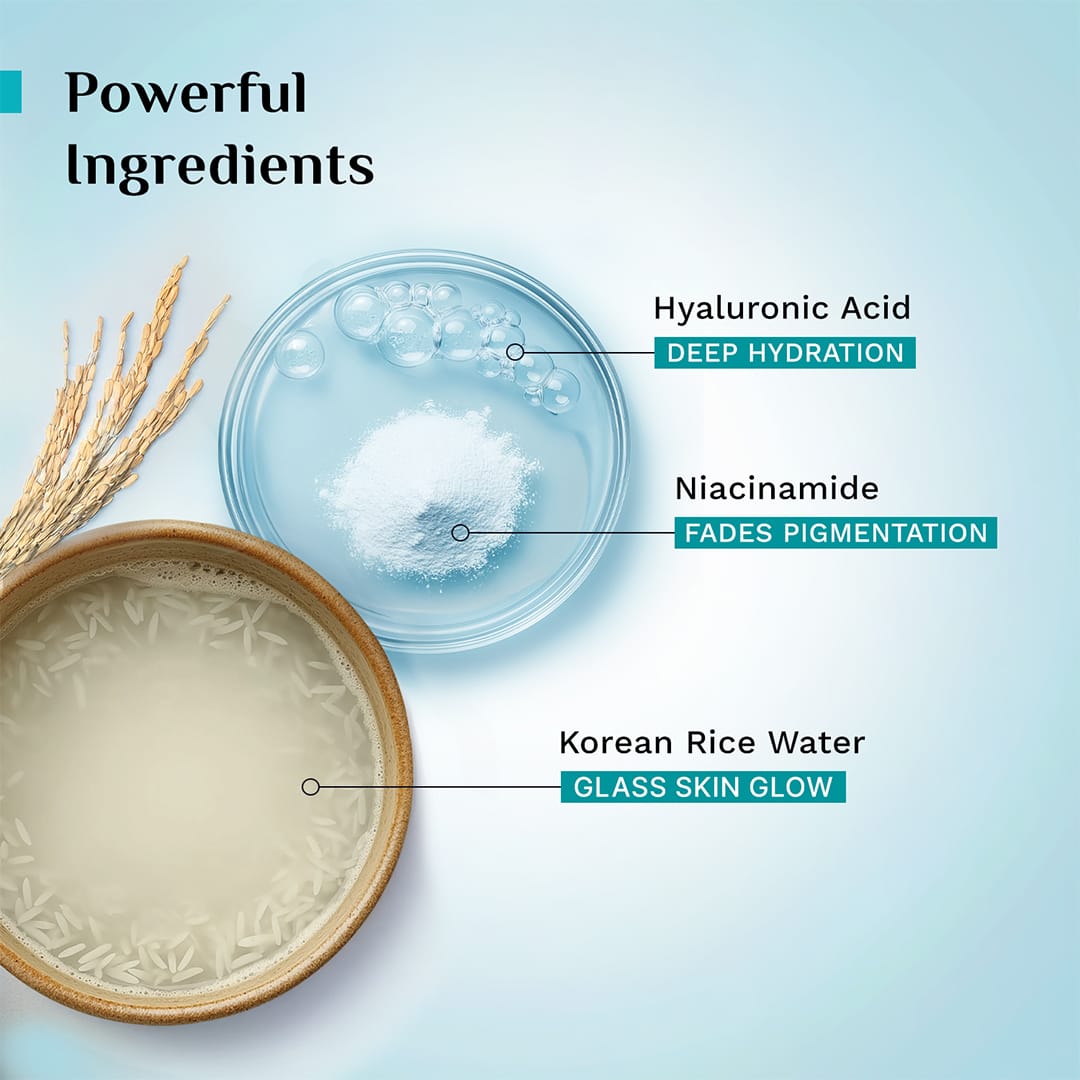 Korean Rice Water Hydra Glow Gel Face Wash