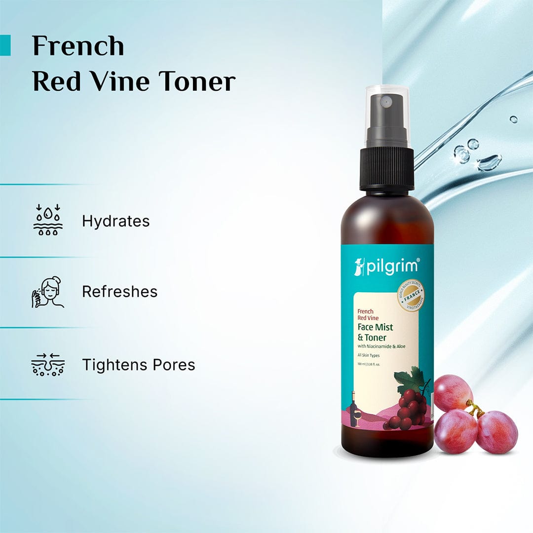 Red Vine Face Mist & Toner with Niacinamide (Vit. B3) & Aloe