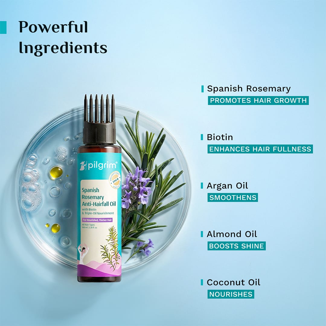 Spanish Rosemary Anti-Hairfall Oil with Biotin & Triple-Oil Nourishment
