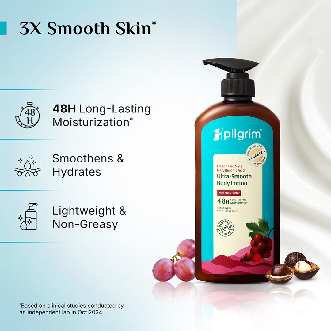 French Red Vine & Hyaluronic Acid Ultra-Smooth Body Lotion - 600ml