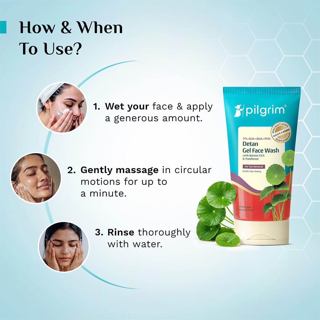 3% AHA + BHA + PHA Detan Gel Face Wash