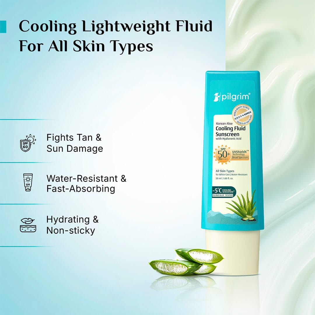 Korean Aloe Cooling Fluid Sunscreen SPF 50+ PA++++