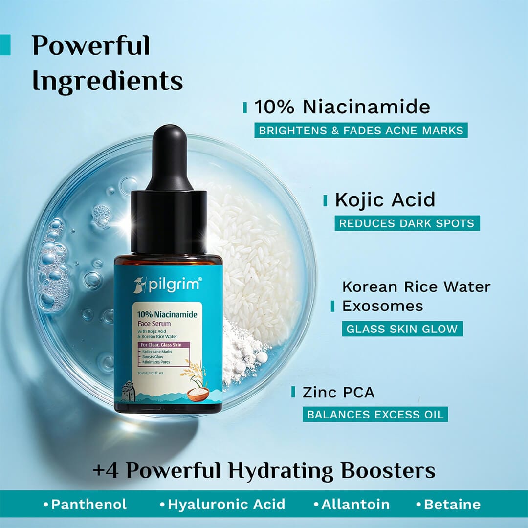 10% Niacinamide Face Serum With Kojic Acid & Korean Rice Water
