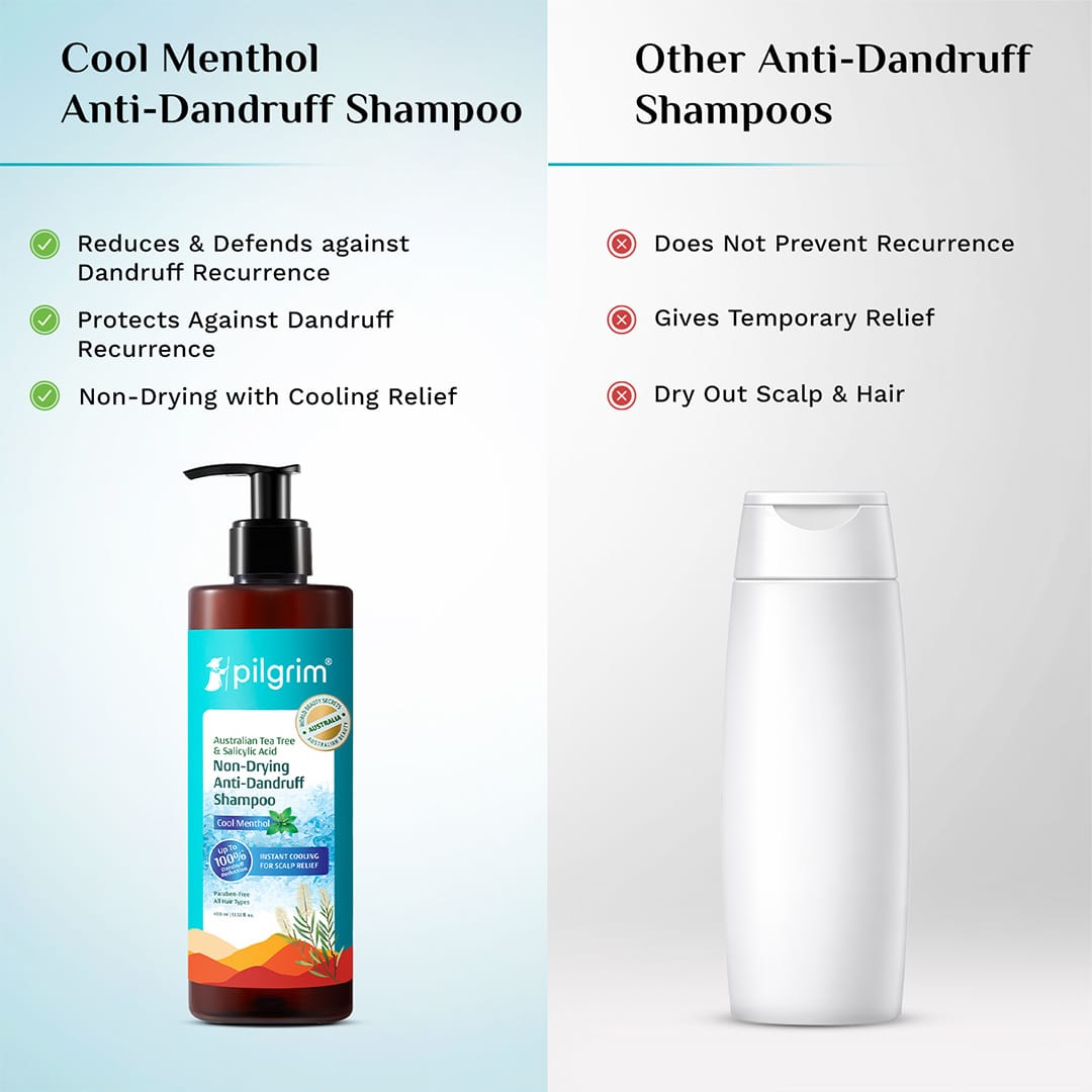 Australian Tea Tree Non-Drying Anti-Dandruff Shampoo Cool Menthol - 400ml