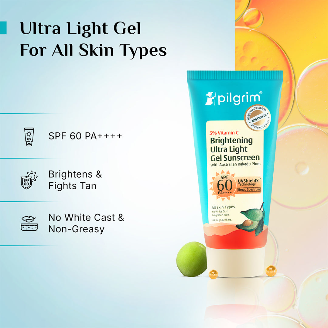 5% Vitamin C Brightening Ultra Light Gel Sunscreen SPF 60 PA++++