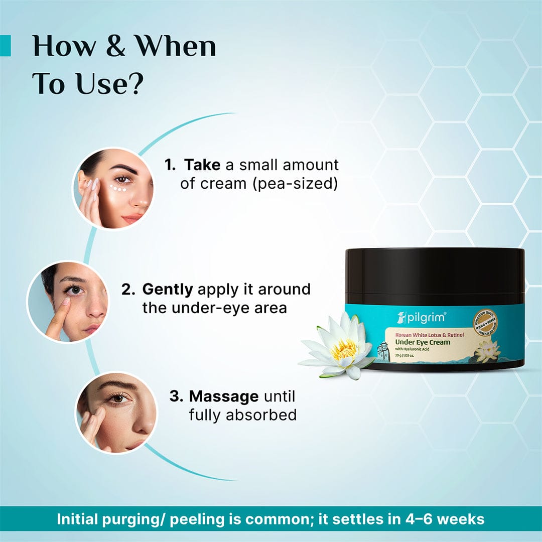 Retinol Under Eye Cream with Vitamin C & Hyaluronic Acid