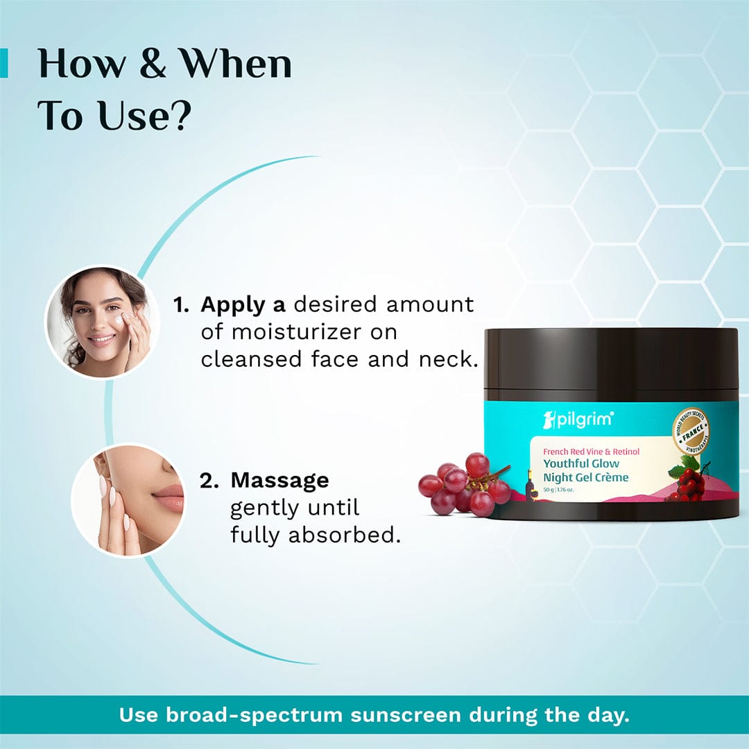 French Red Vine & Retinol Youthful Glow Night Gel Creme