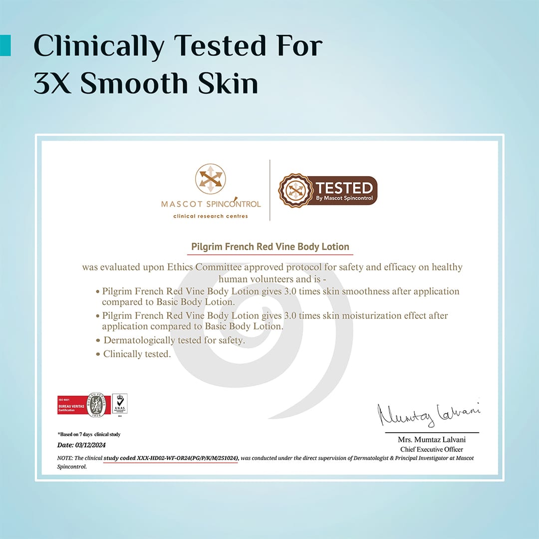 French Red Vine & Hyaluronic Acid Ultra-Smooth Body Lotion - 600ml