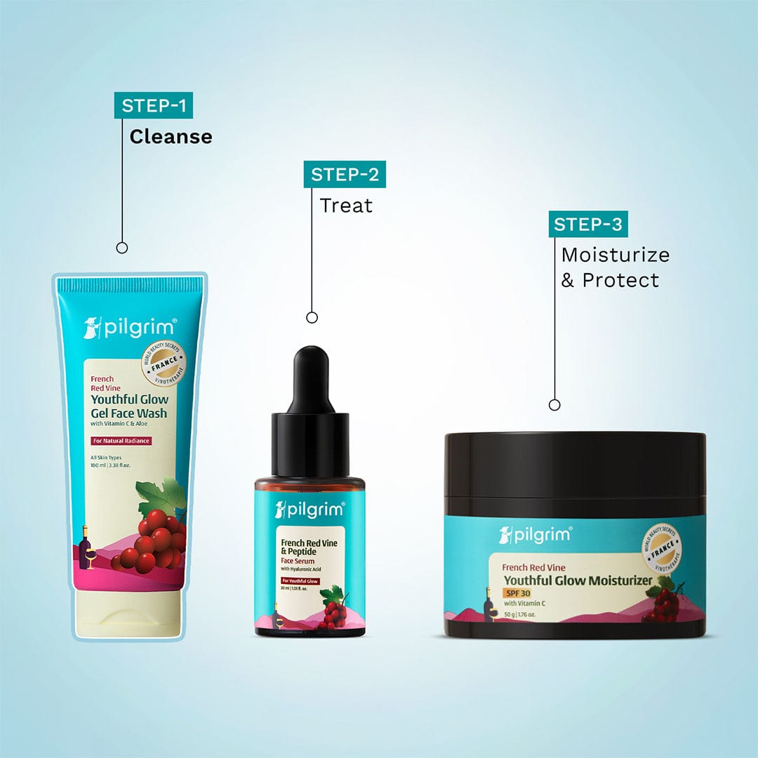 Red Vine Youthful Glow Gel Face Wash with Vitamin C & Aloe