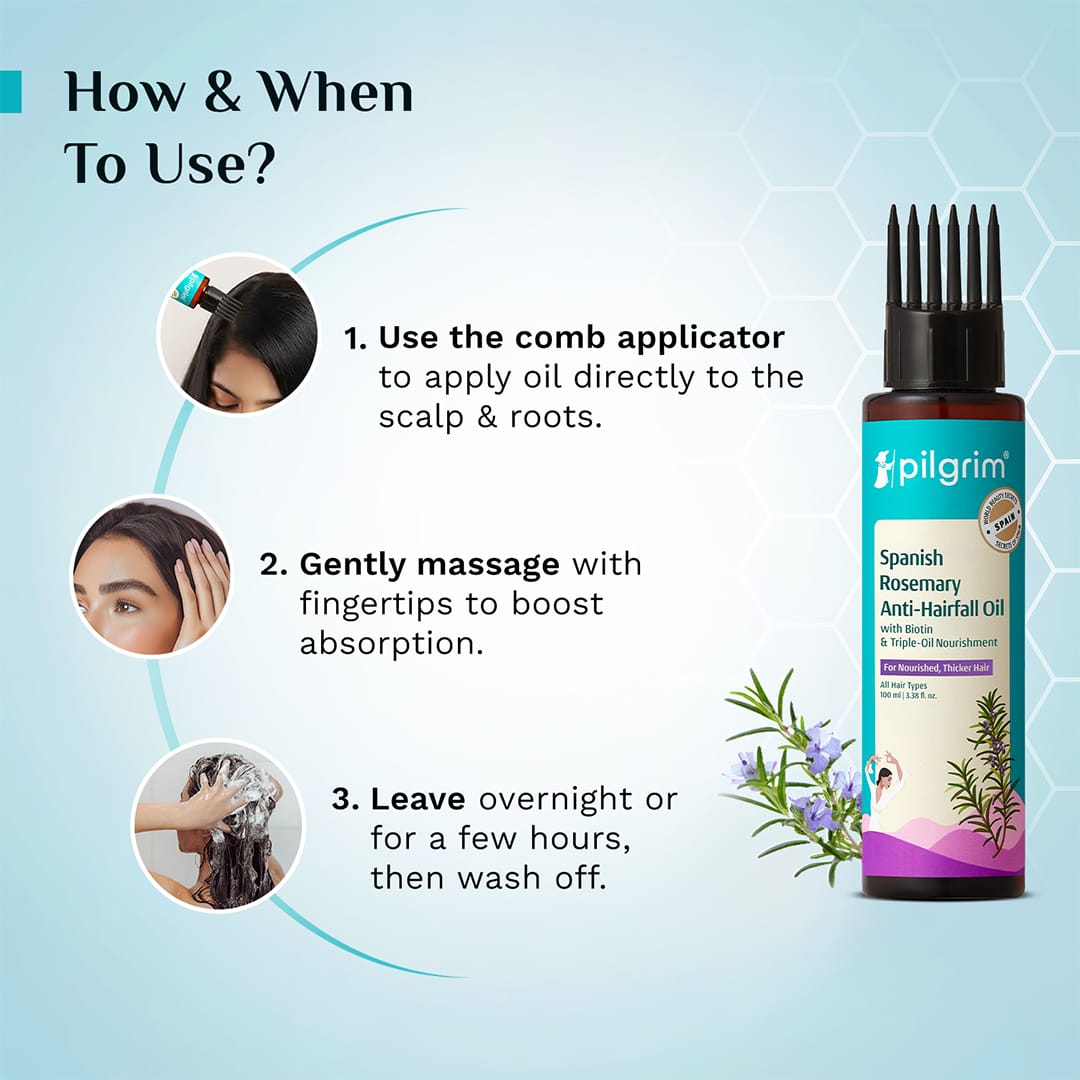 Spanish Rosemary Anti-Hairfall Oil with Biotin & Triple-Oil Nourishment