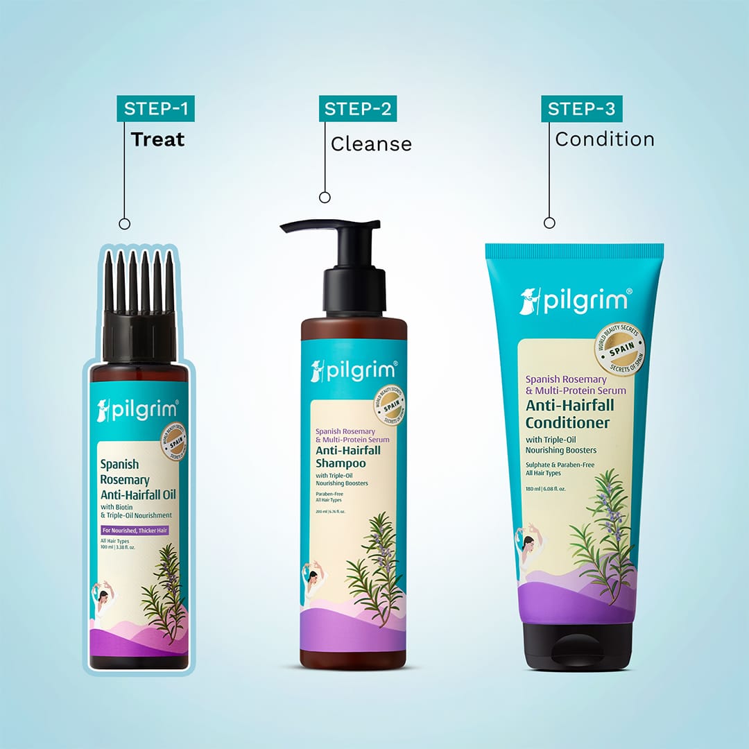 Spanish Rosemary Anti-Hairfall Oil with Biotin & Triple-Oil Nourishment