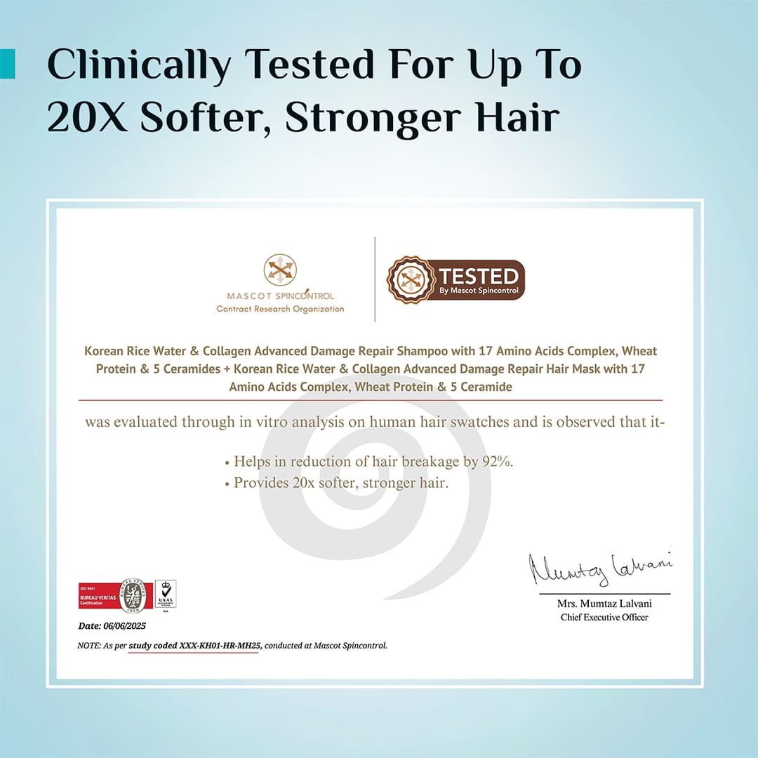 Korean Rice Water & Collagen Advanced Damage Repair Hair Mask