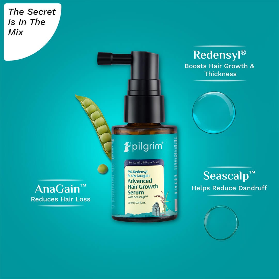 3% Redensyl & 4% Anagain Advanced Hair Growth Serum For Dandruff-Prone Scalp - 30 ml