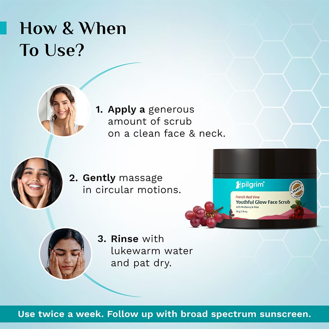 French Red Vine Youthful Glow Face Scrub