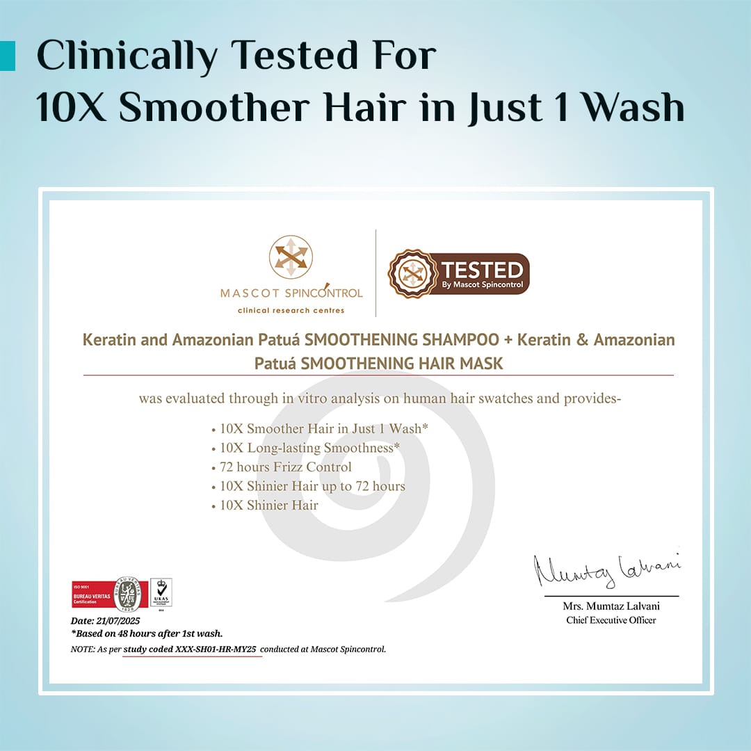 Keratin & Amazonian Patuá Smoothening Shampoo - 400ml