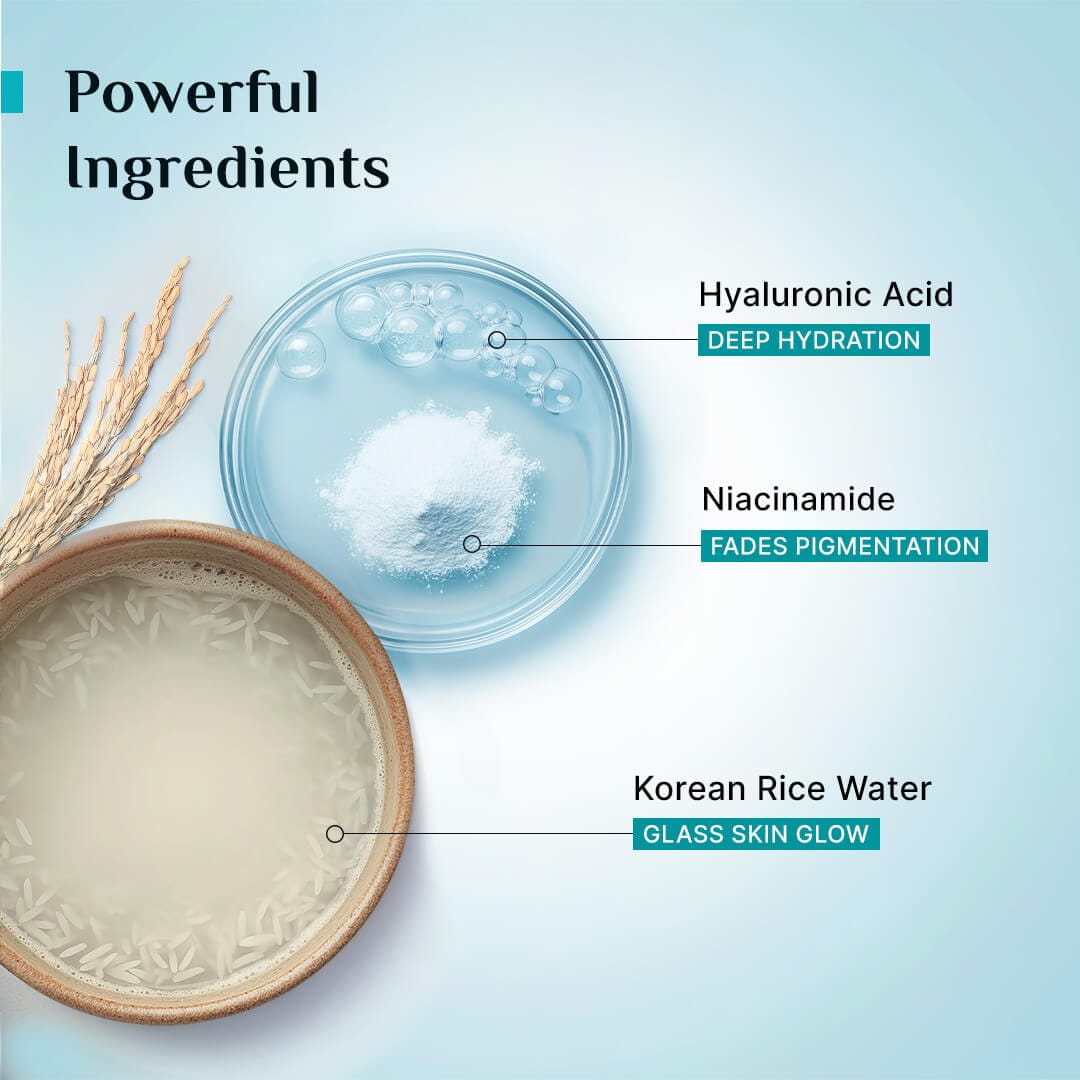 Korean Rice Water Hydra Glow Gel Face Wash