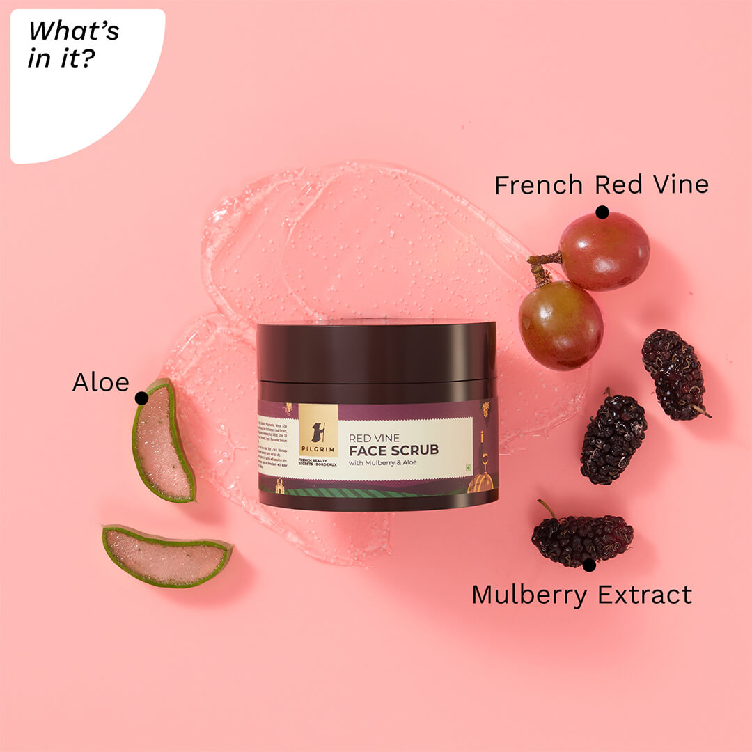 Red Vine Face Scrub with Mulberry & Aloe