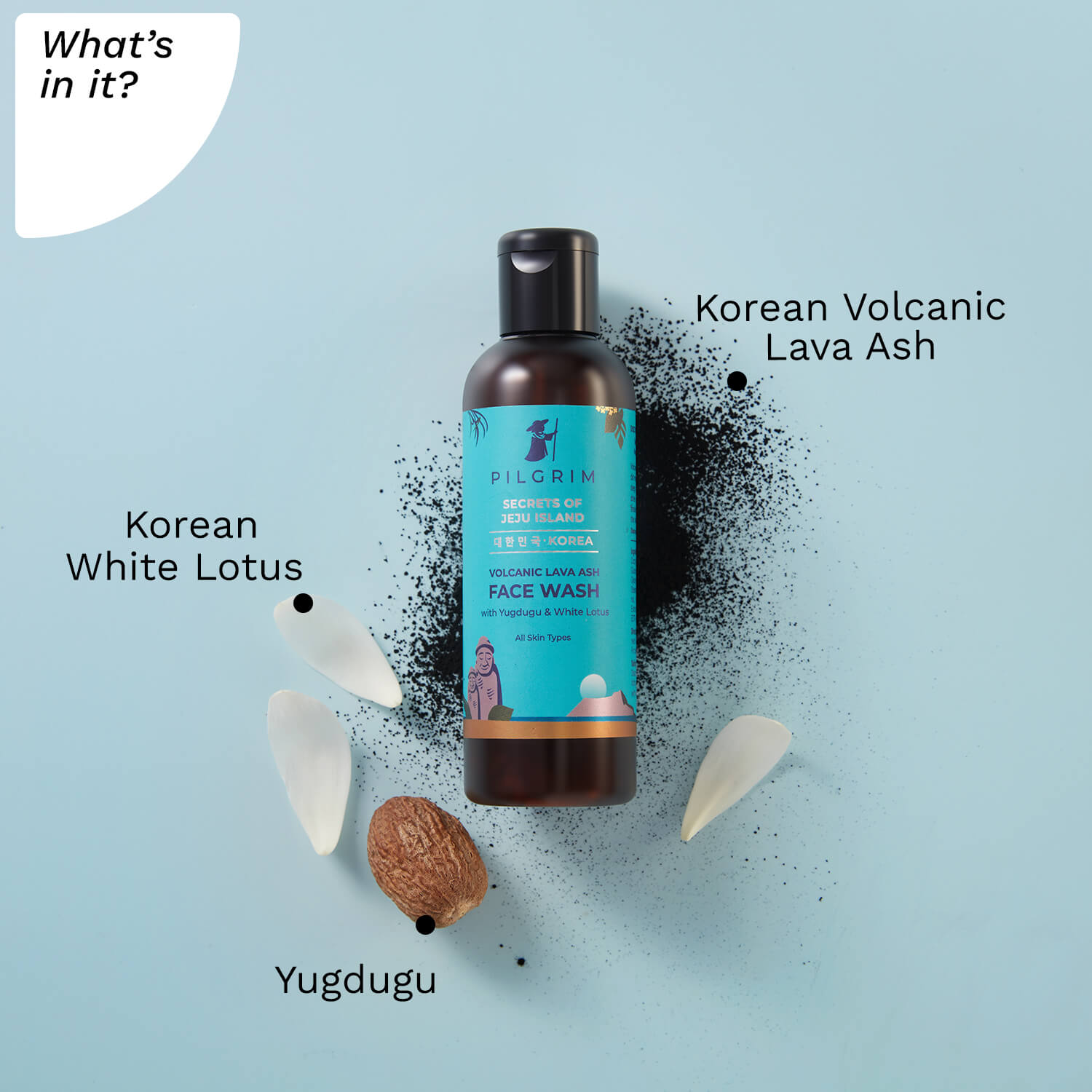 Volcanic Lava Ash Face Wash with Yugdugu & White Lotus