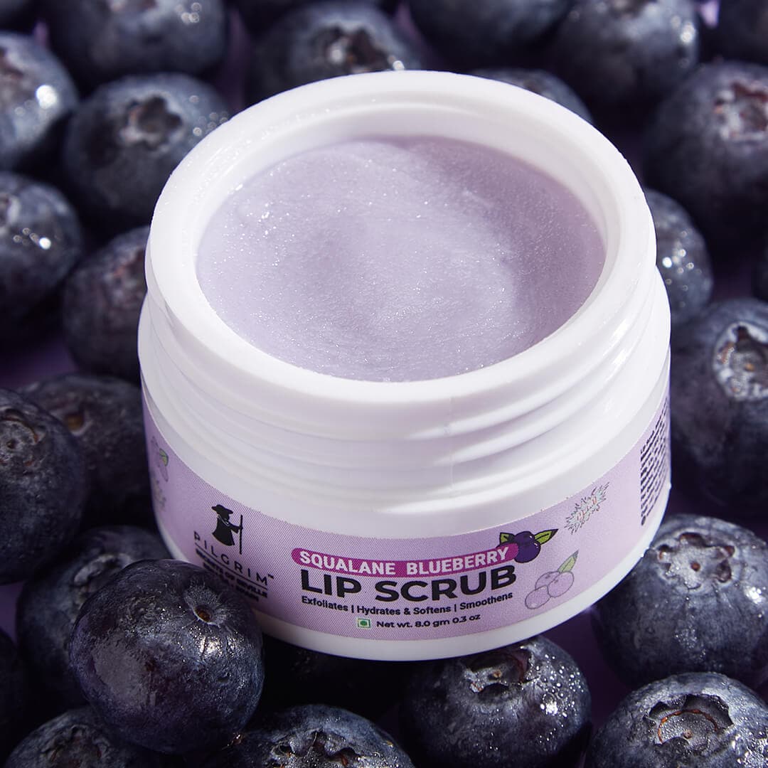 Squalane Blueberry Lip Scrub - Pilgrim India