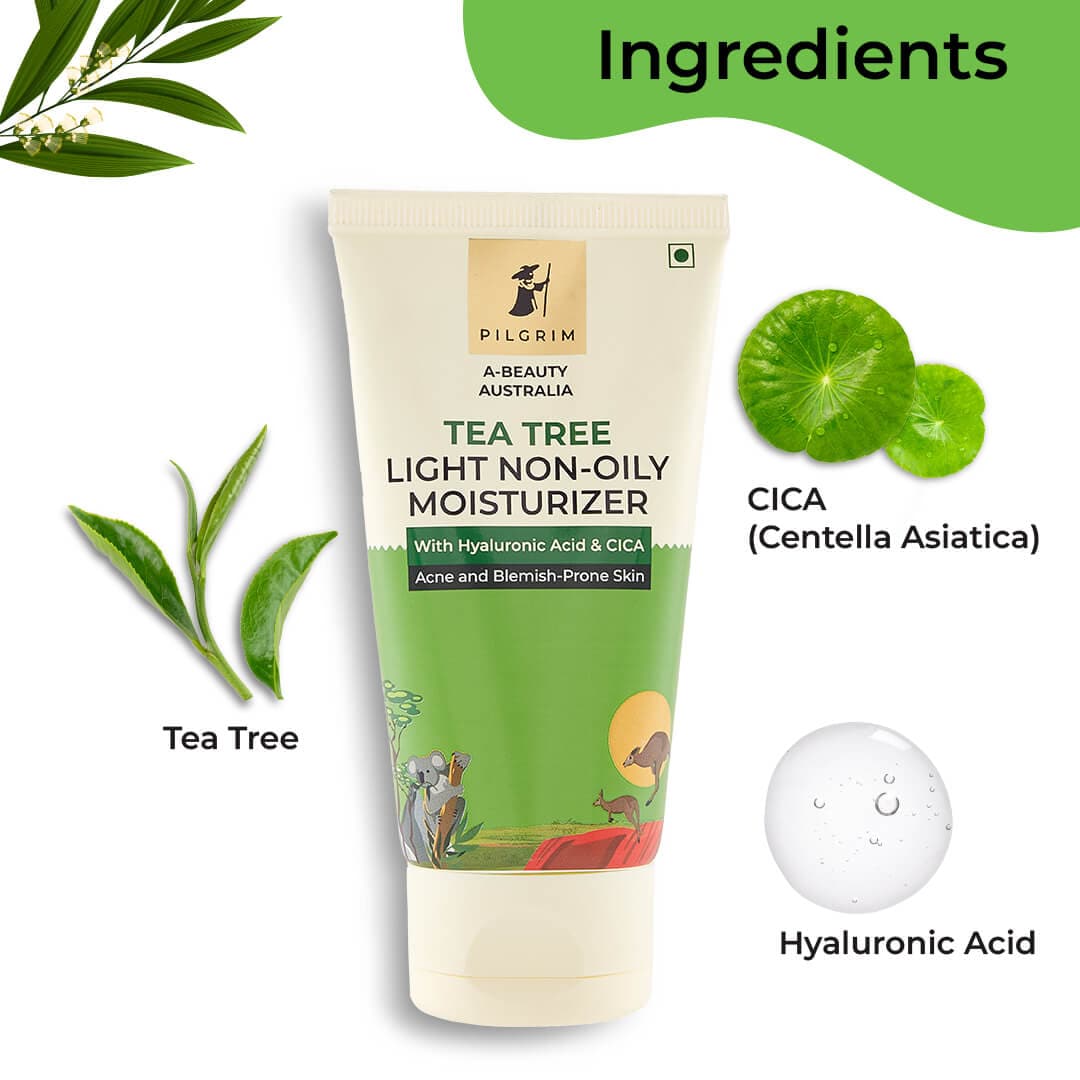 Tea Tree Light Non-Oily Moisturizer - Pilgrim India