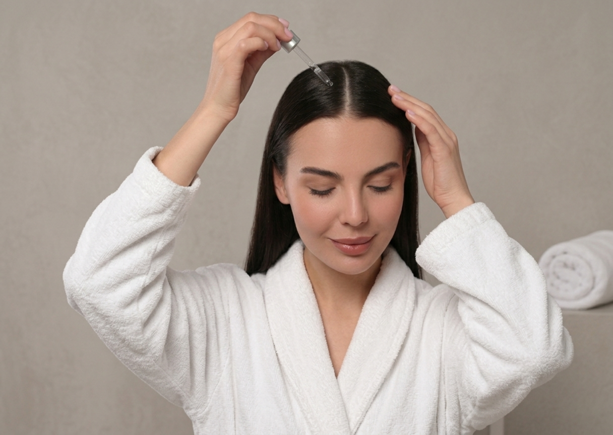Hair fall control routine for Indian hair - scalp care, diet, and hair growth serum guide