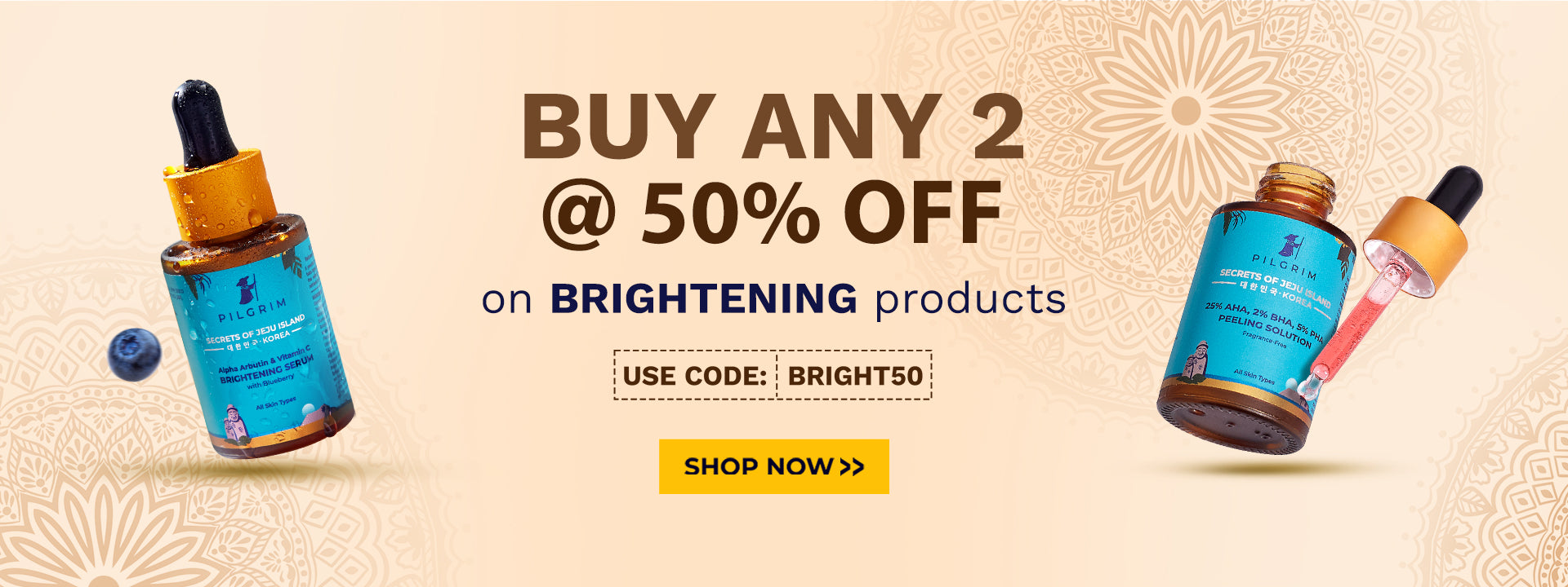Buy 2 @ Flat 50% off on Pigmentation & DS