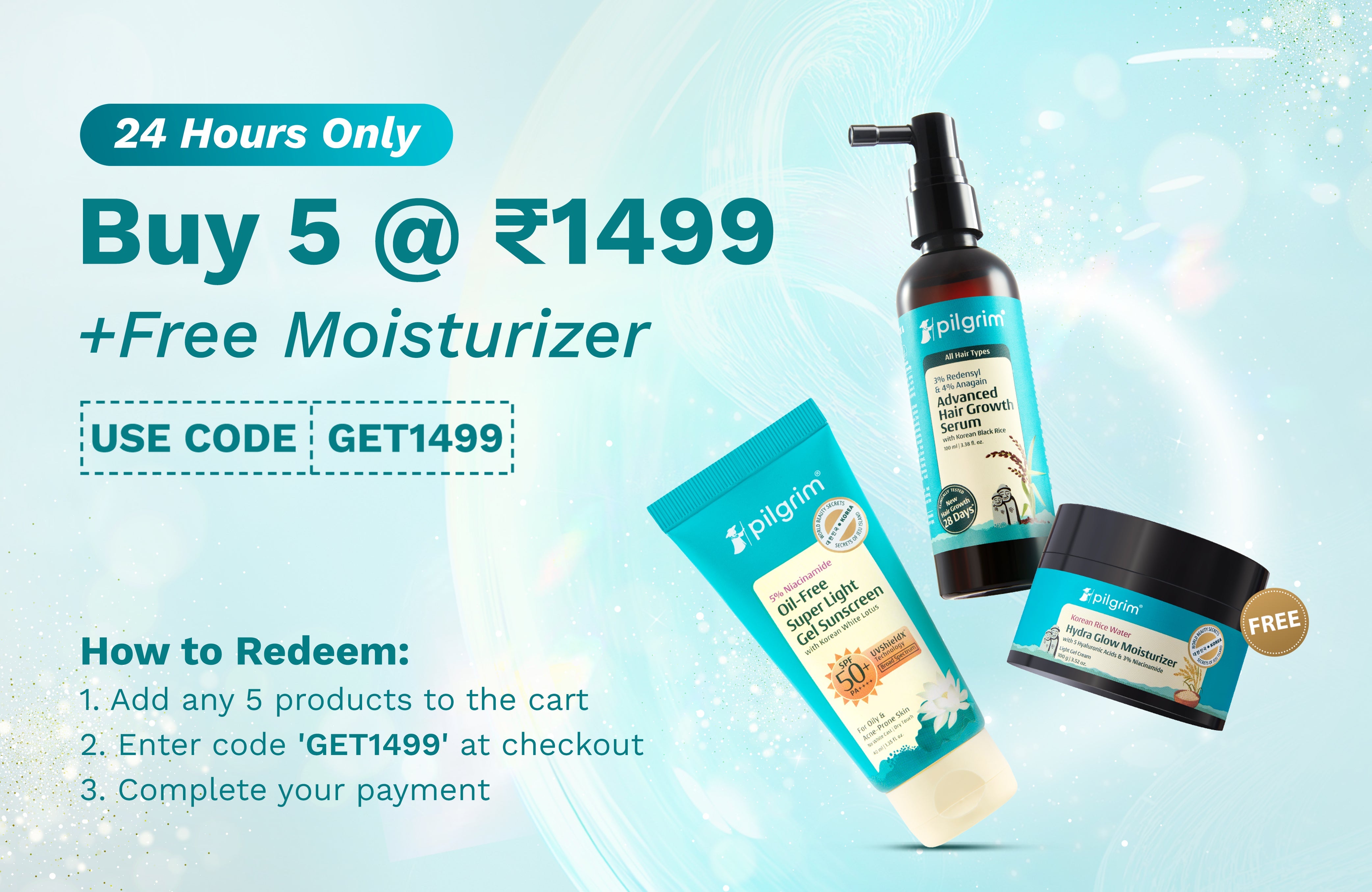 Buy 5 @ ₹1499 + Freebie JUN25