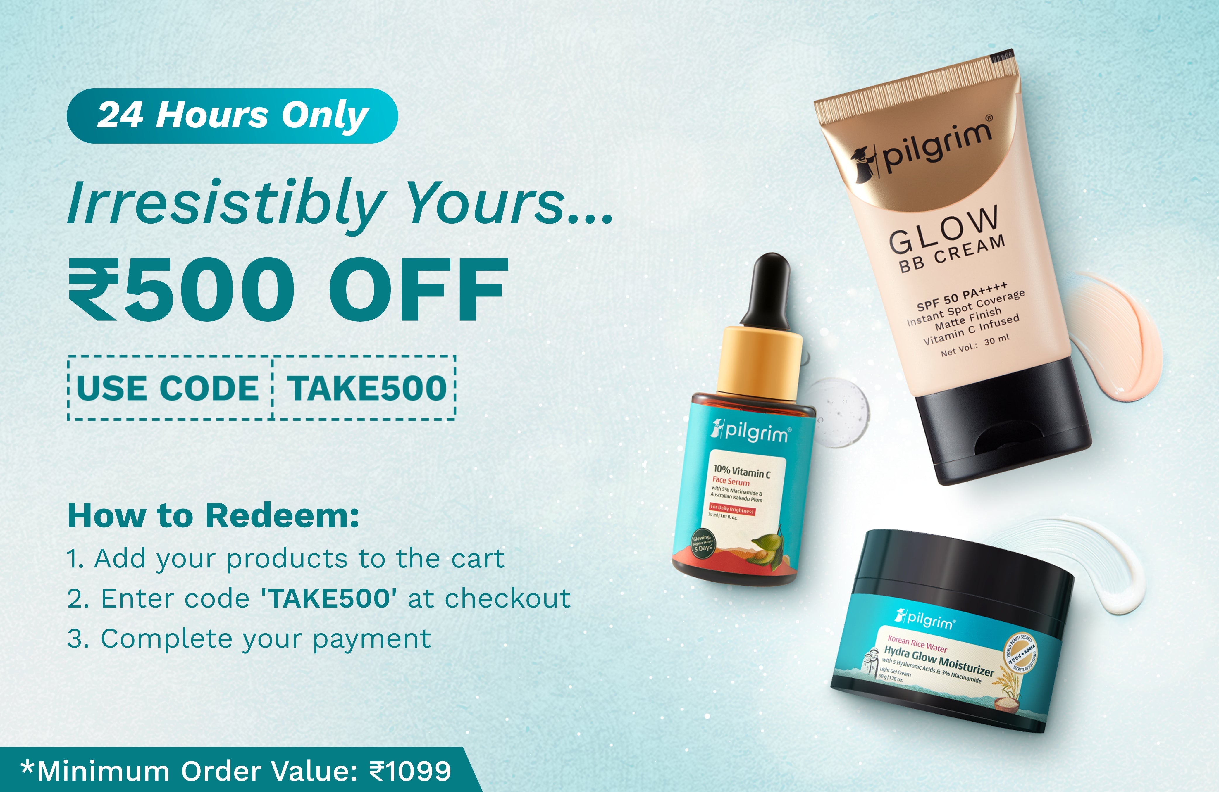 Flat ₹500 OFF on ₹1099 JUN 25