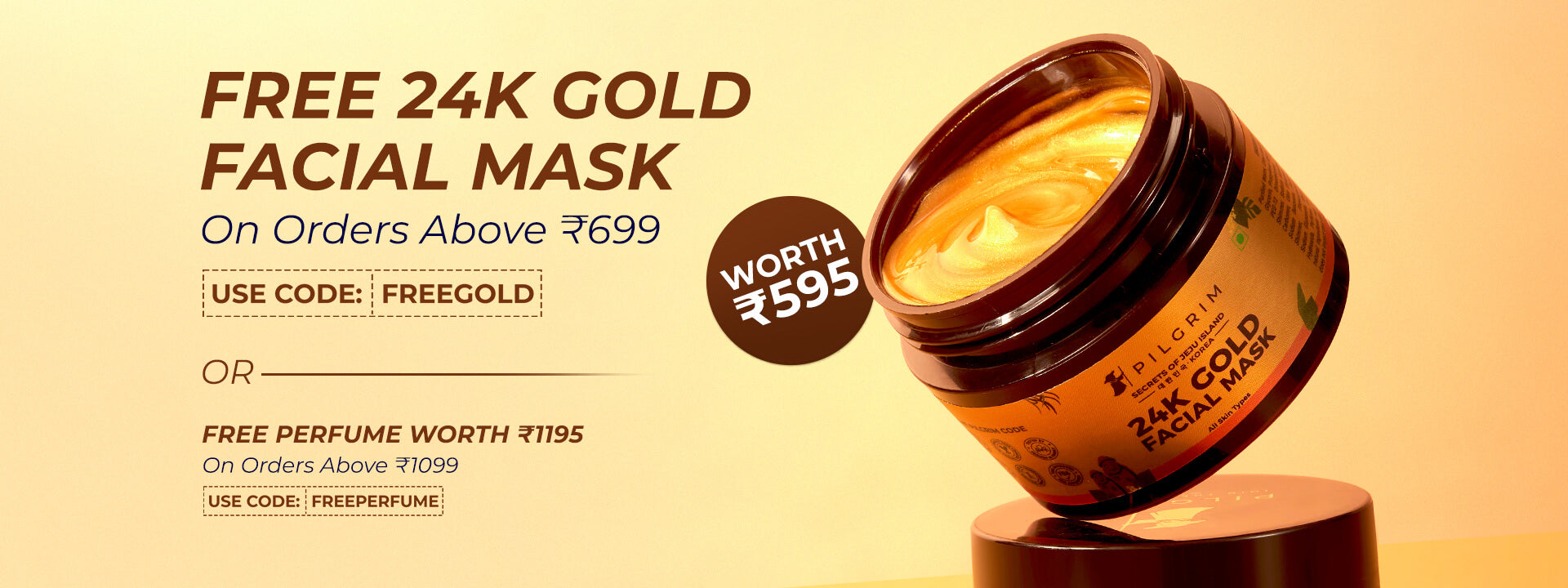 FREE Gold Mask on 699+