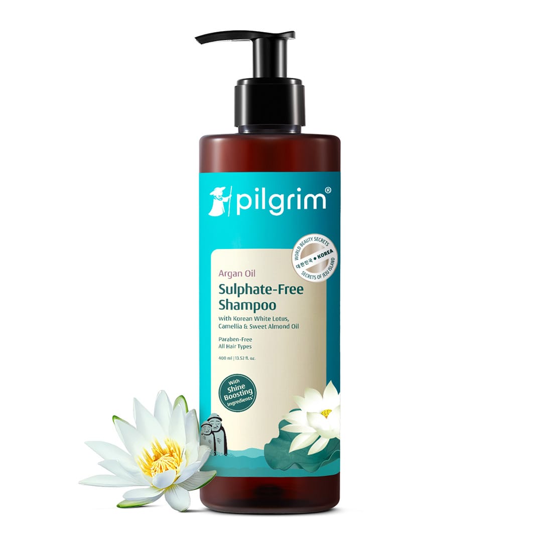 Argan Oil Sulphate Free Shampoo with Korean White Lotus, Camellia & Sweet Almond Oil - 400ml
