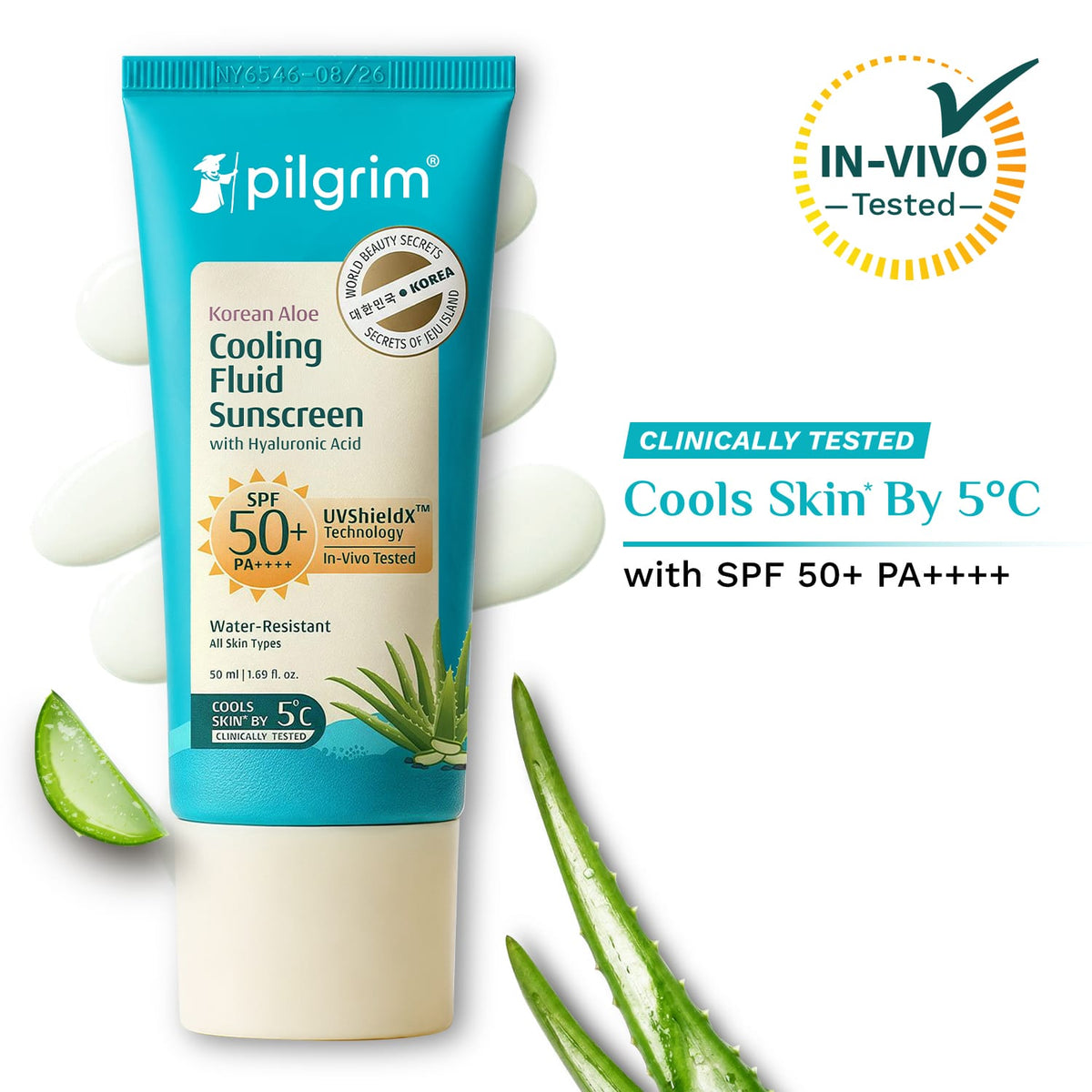 Korean Aloe Cooling Fluid Sunscreen SPF 50+ PA++++