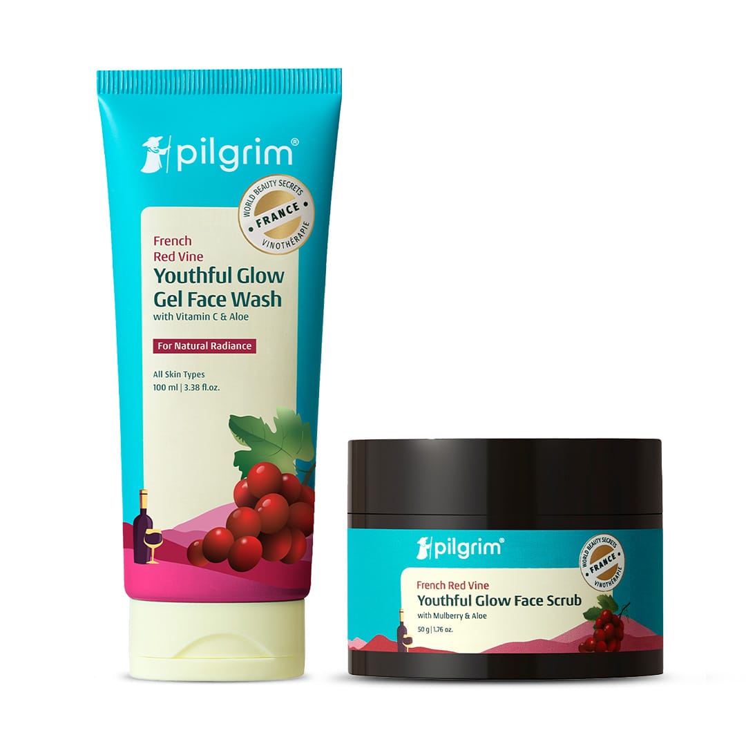 Red Vine Face Scrub + Face Wash Combo