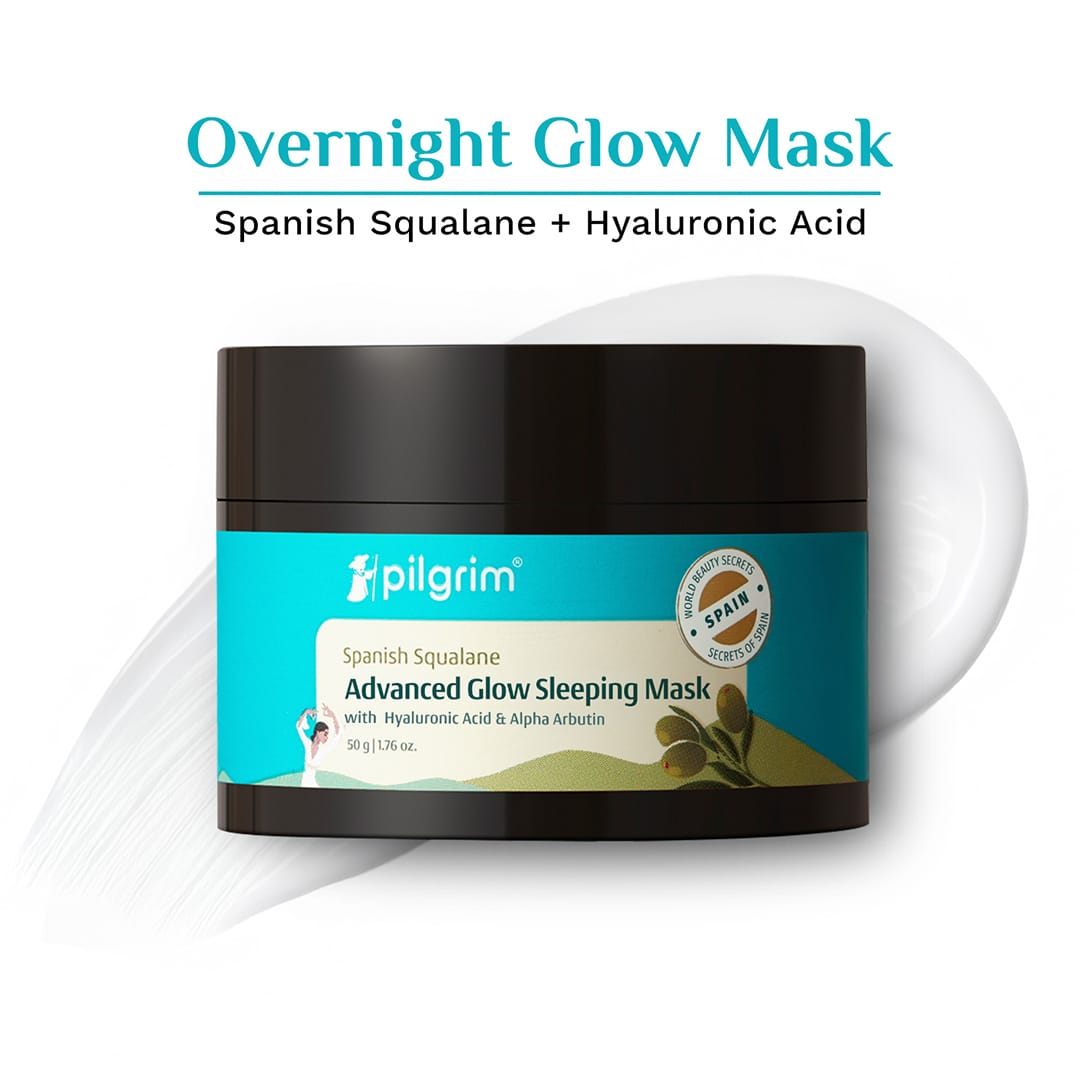 Spanish Squalane Advanced Glow Sleeping Mask with Hyaluronic Acid & Alpha Arbutin