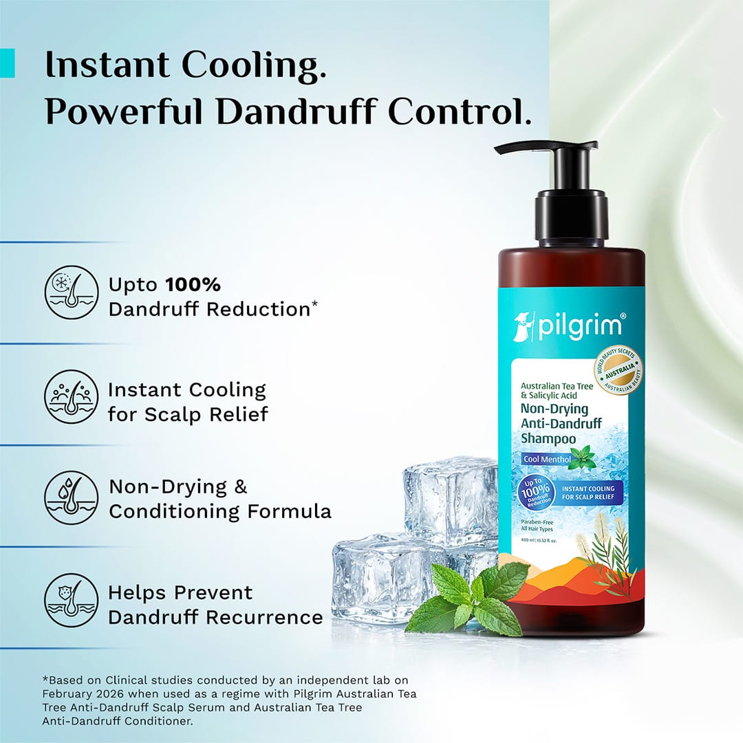 Australian Tea Tree Non-Drying Anti-Dandruff Shampoo Cool Menthol - 400ml