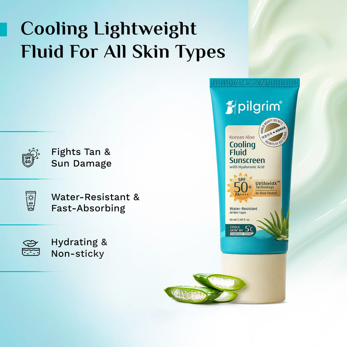 Korean Aloe Cooling Fluid Sunscreen SPF 50+ PA++++