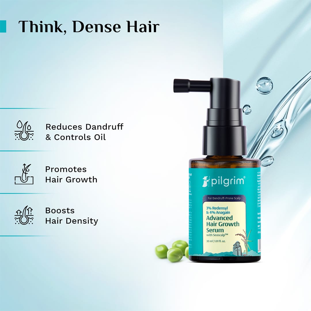 3% Redensyl & 4% Anagain Advanced Hair Growth Serum For Dandruff-Prone Scalp - 30 ml