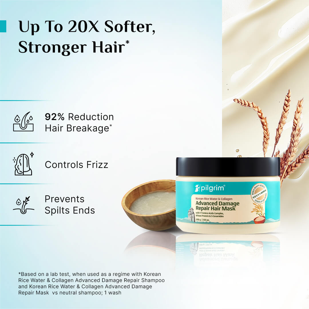 Korean Rice Water & Collagen Advanced  Damage Repair Hair Mask