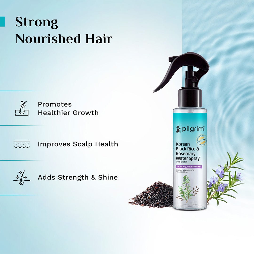 Korean Black Rice and Rosemary Water Spray With Biotin